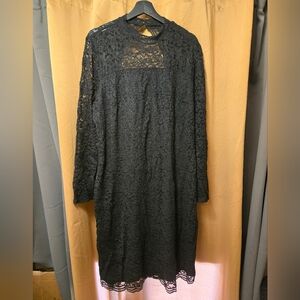 Lane Bryant size 22 black lace dress